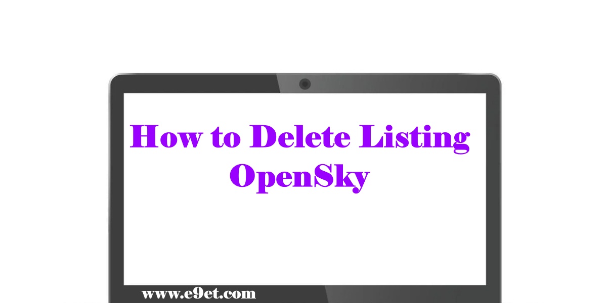 Delete Listing OpenSky