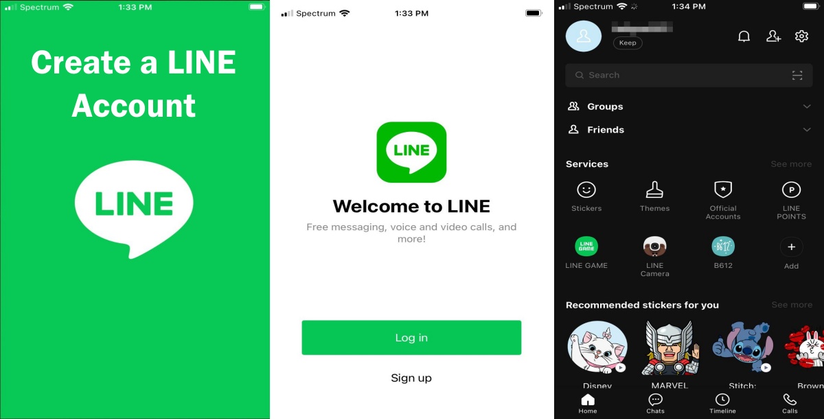 LINE Create Account