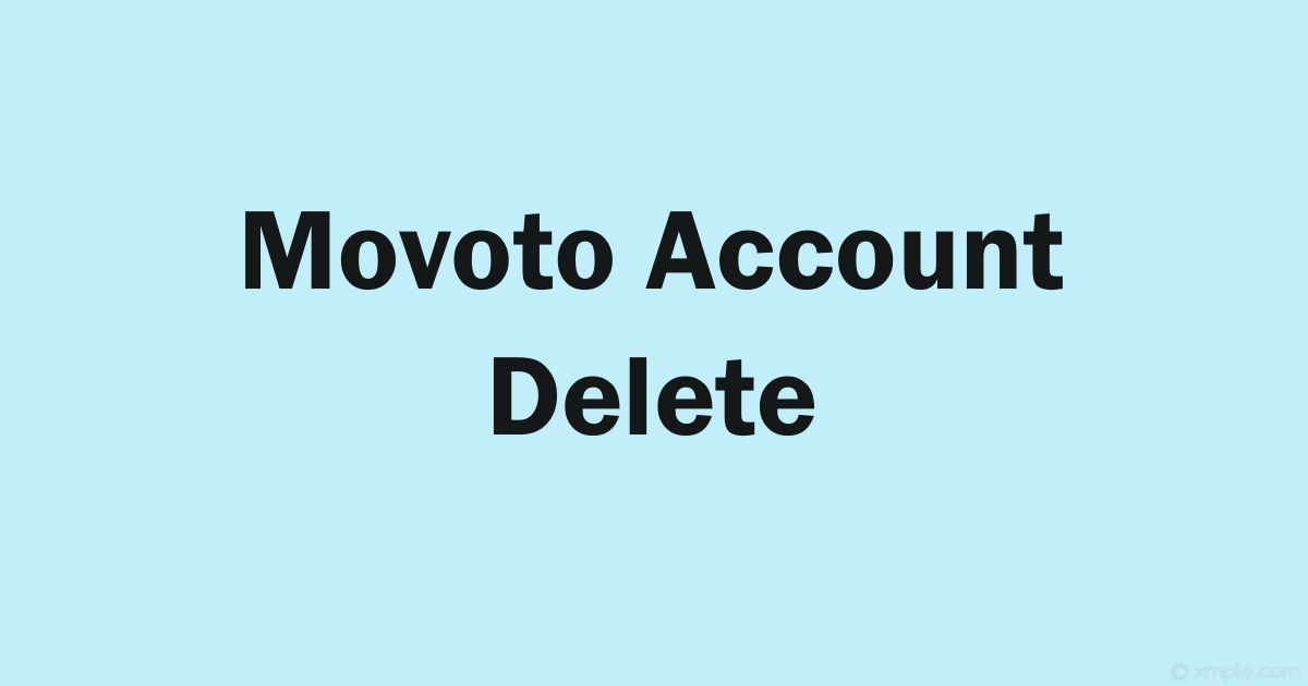 Delete Movoto Account