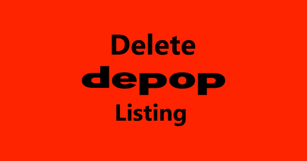 Delete a Listing on Depop