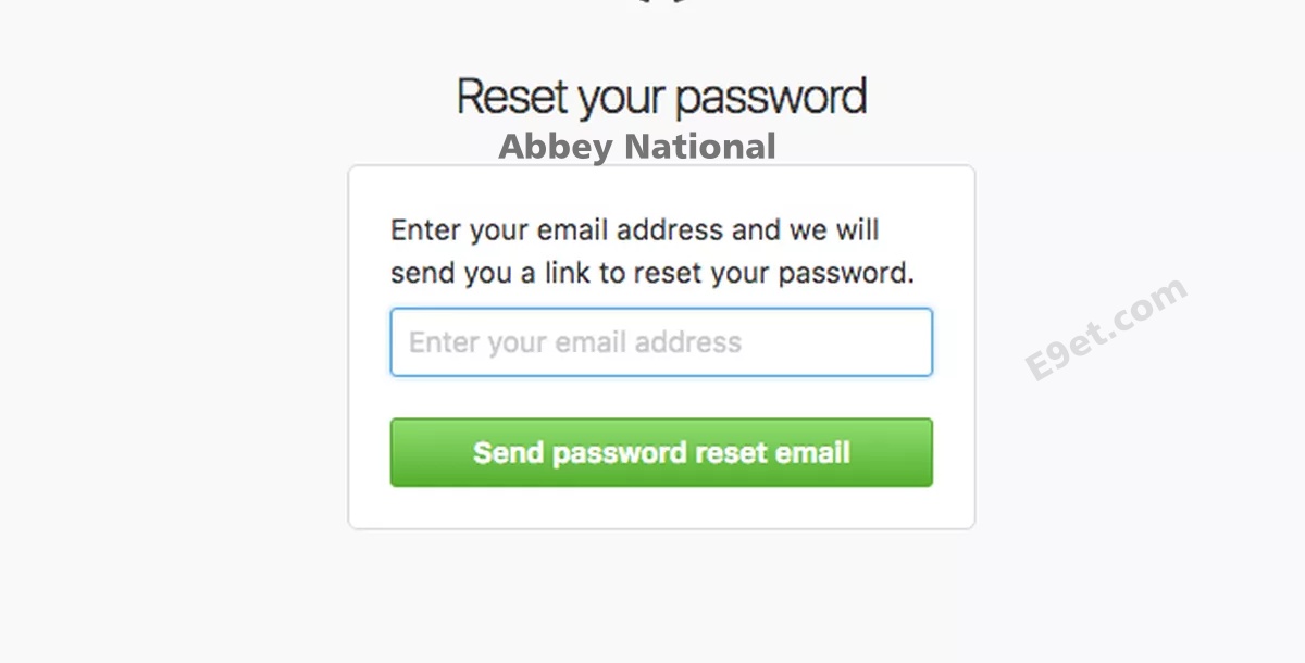Recover Lost Abbey National Account
