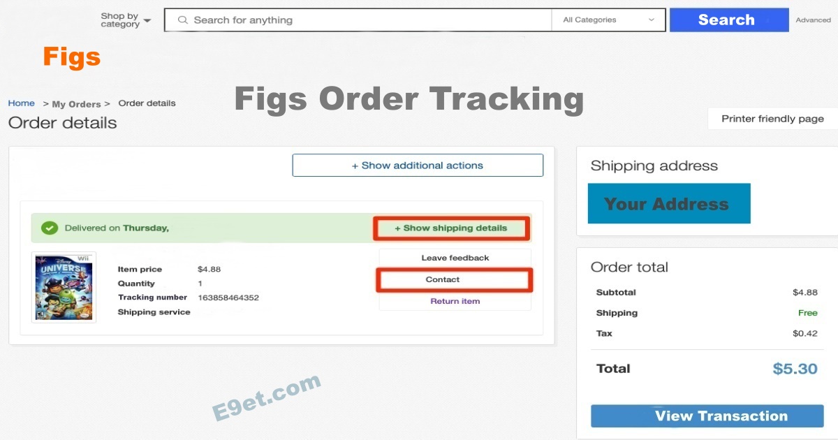 Track Figs Order