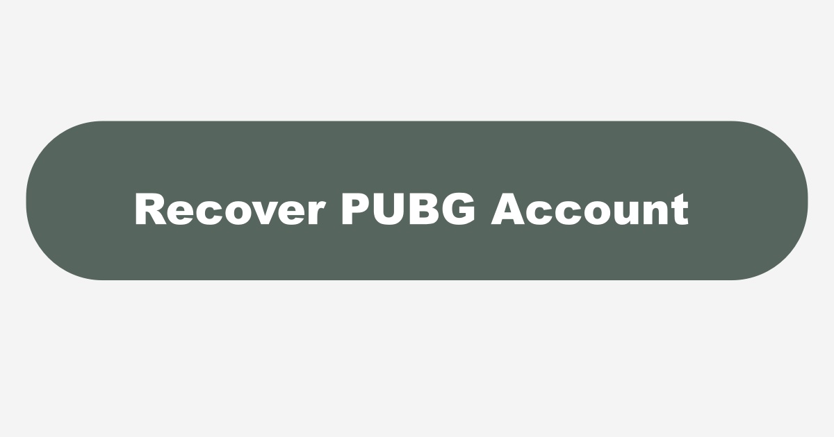 Recover Banned PUBG Account