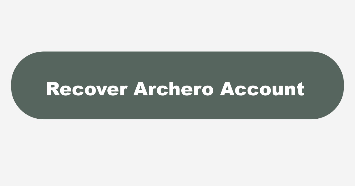 Recover Archero Account