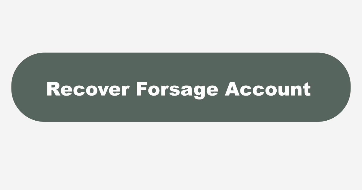 Recover Forsage Account
