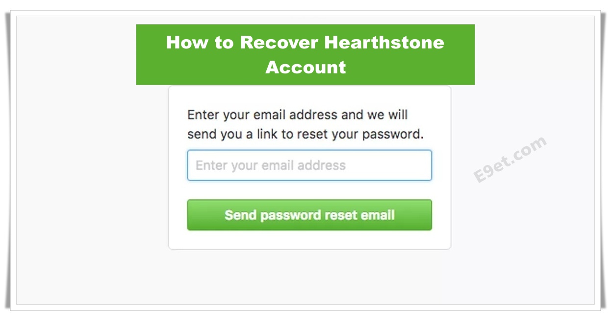 How to Recover Hearthstone Account