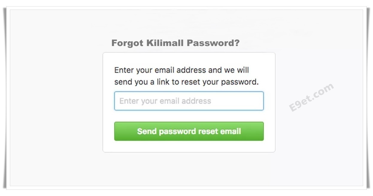 Recover Kilimall Account