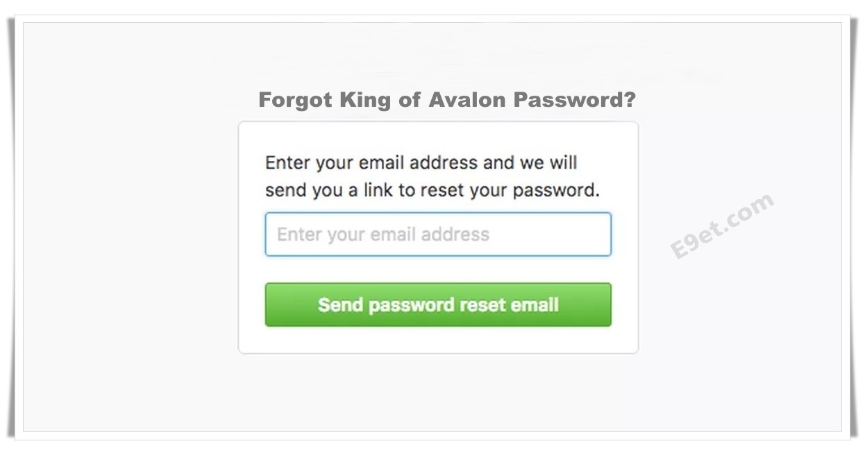How to Recover King of Avalon Account