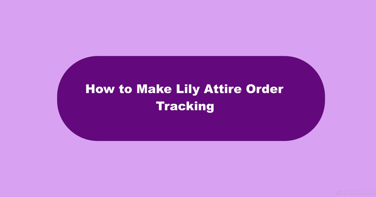 Lily Attire Order Tracking