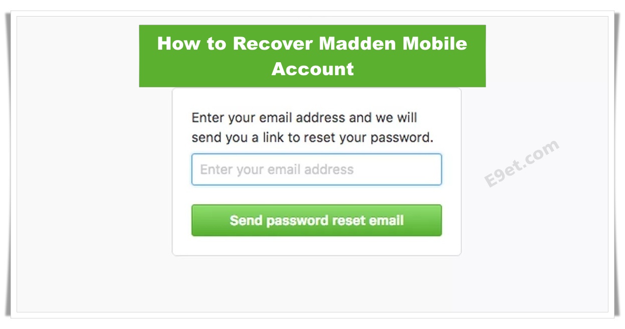 How to Recover Madden Mobile Account