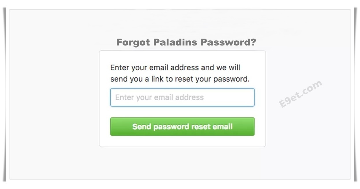 How to Recover Paladins Account and Its Password