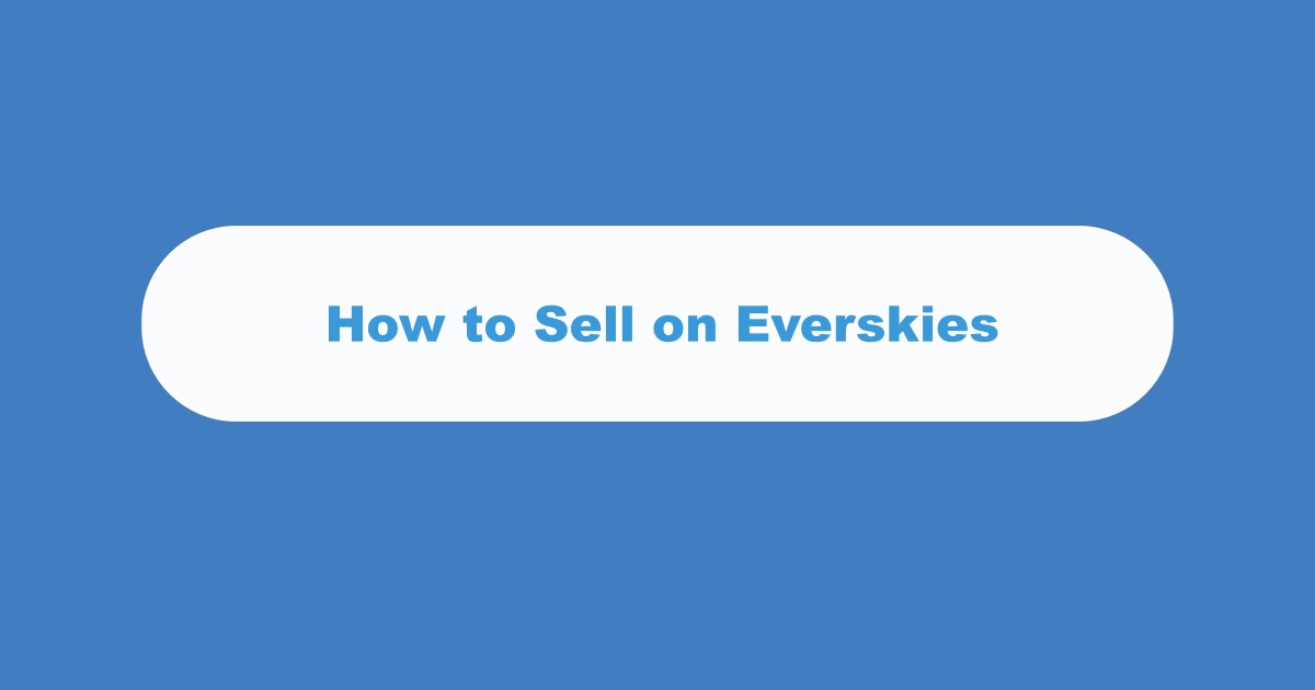 Sell On Everskies