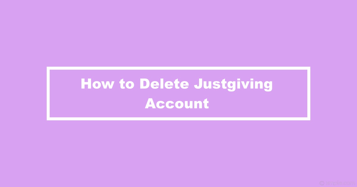 Delete Justgiving Account