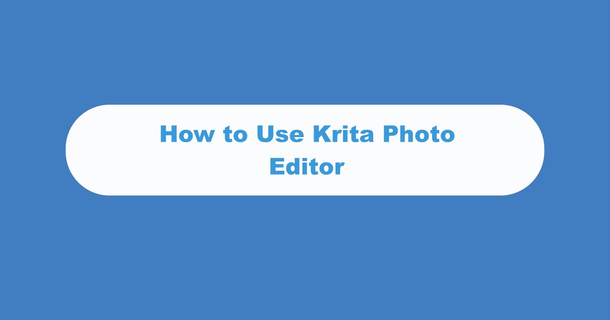 Krita Photo Editor