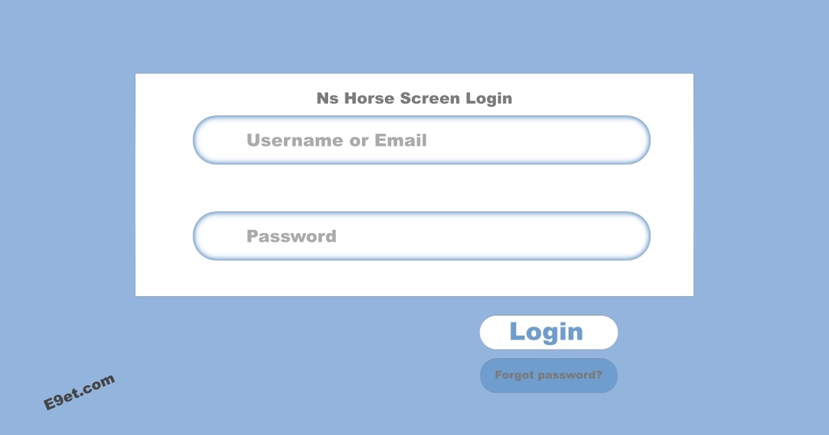 Horse Screen Site Page for Users