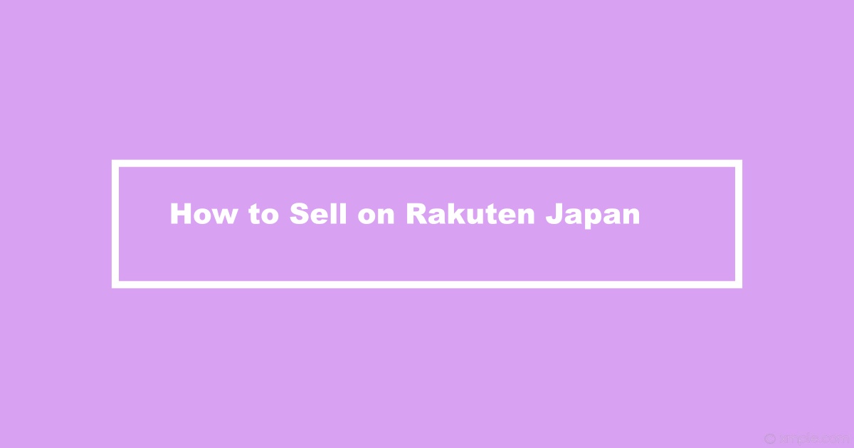 Sell On Rakuten Japan