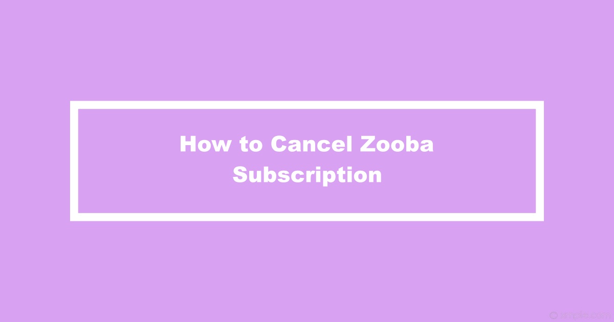 Cancel Zooba Subscription
