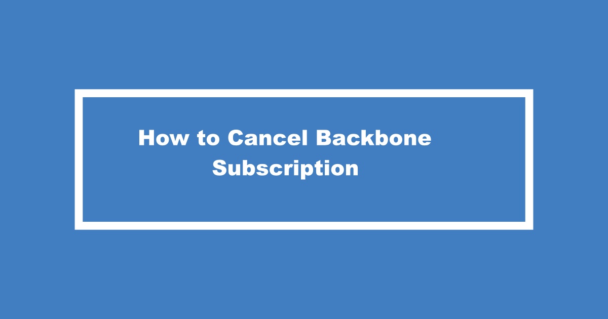 Cancel Backbone Subscription