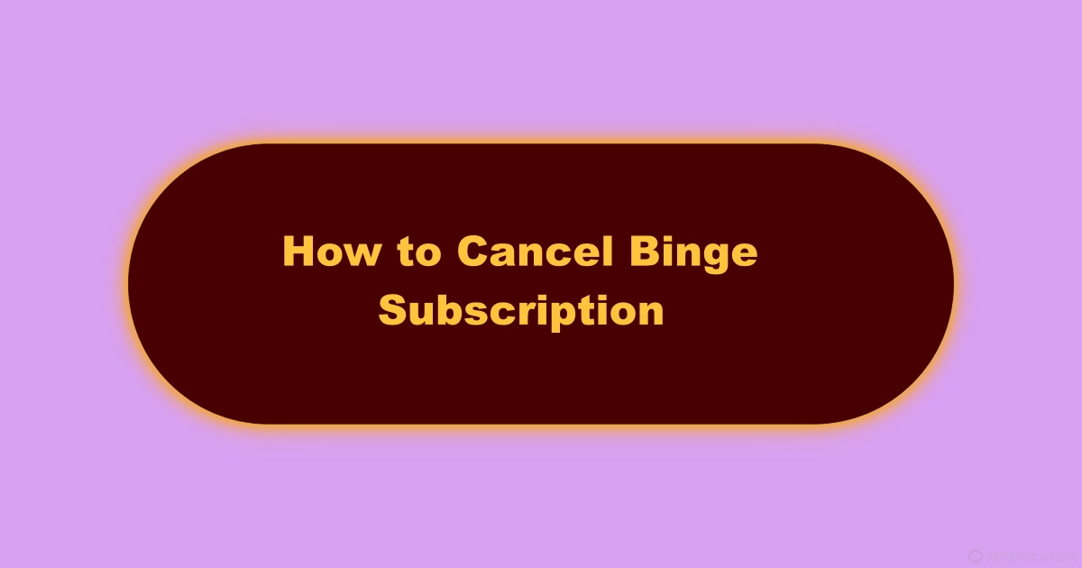 An Image of How to Cancel Binge Subscription