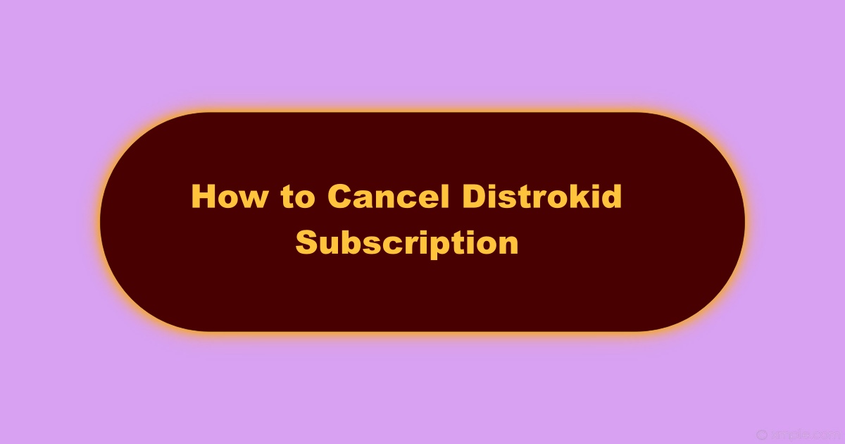 Distrokid Cancel Subscription Image