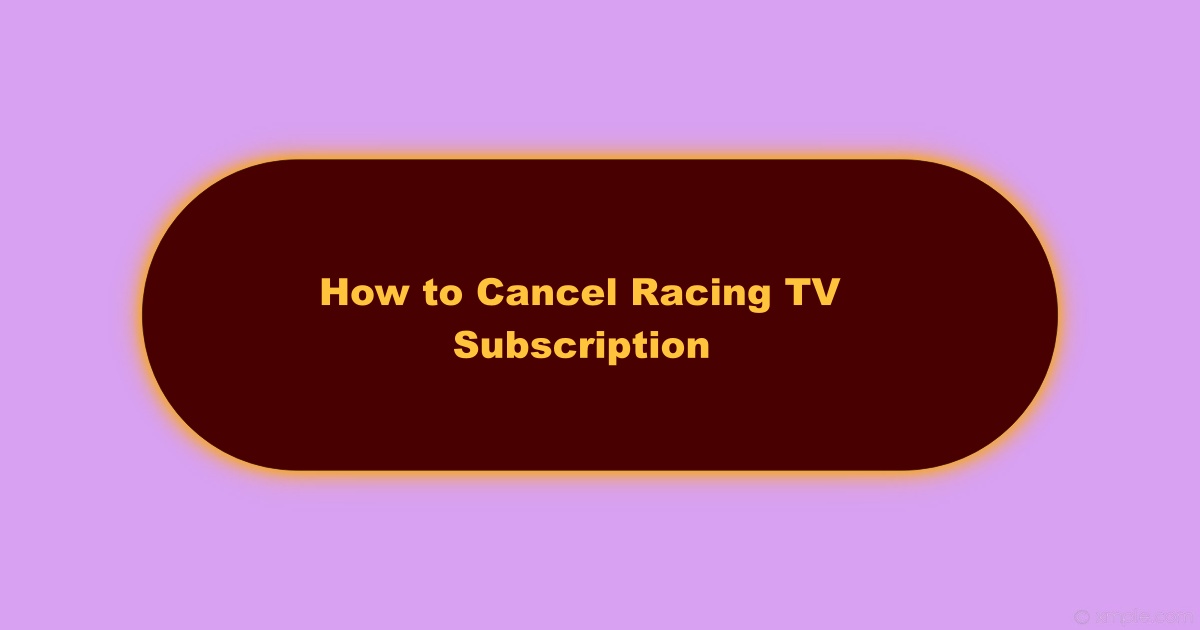 Image of How to Cancel Your Racing TV Subscription