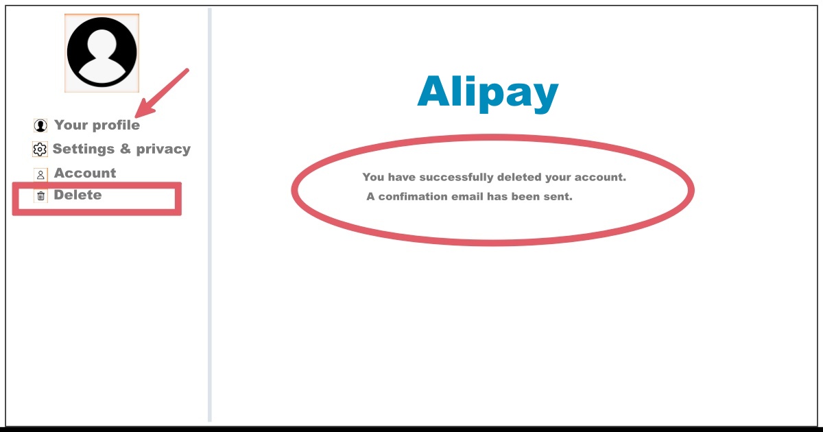 Image of How to Delete Alipay Account
