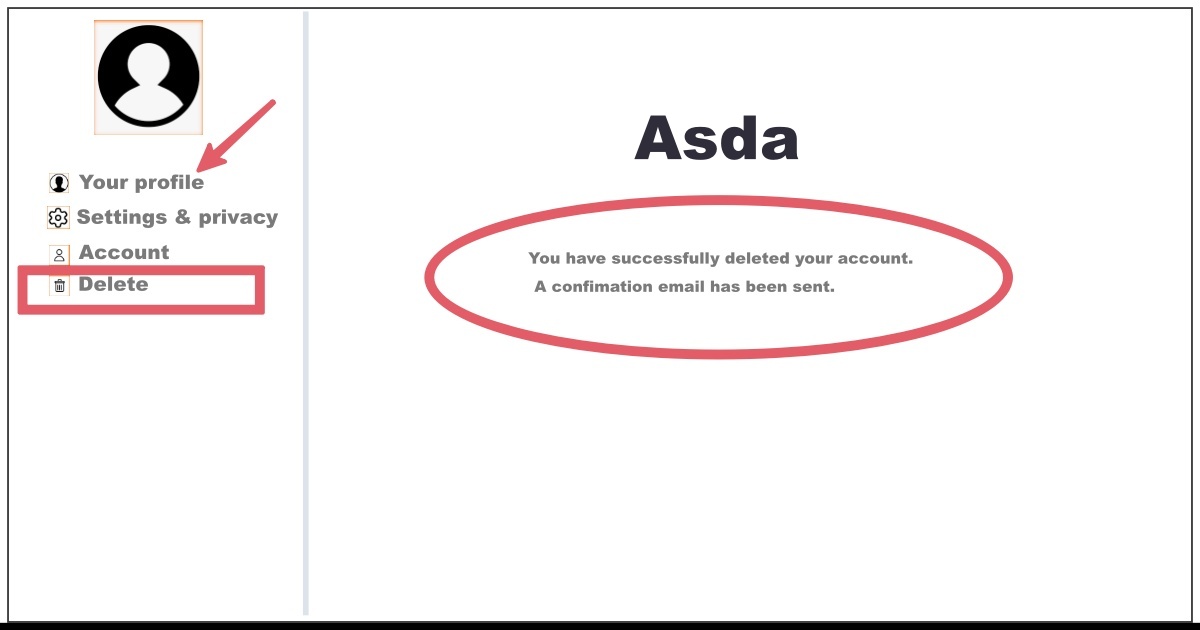 Image of How to Delete Asda Account
