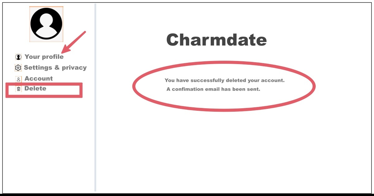 Image of How to Cancel Charmdate Account