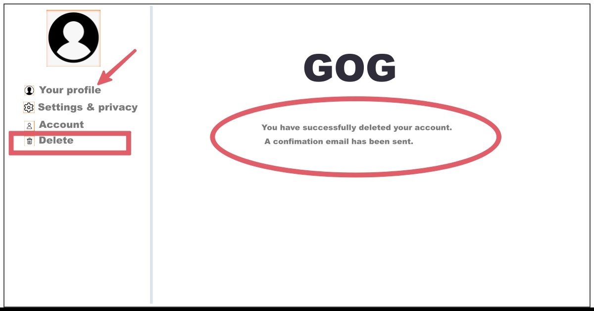 Image of How to Delete GOG Account