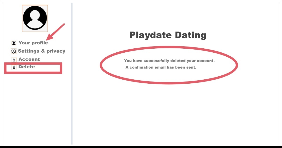 Image of How to Delete Playdate Dating Account