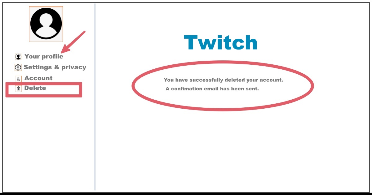 Image of How to Delete Twitch Account