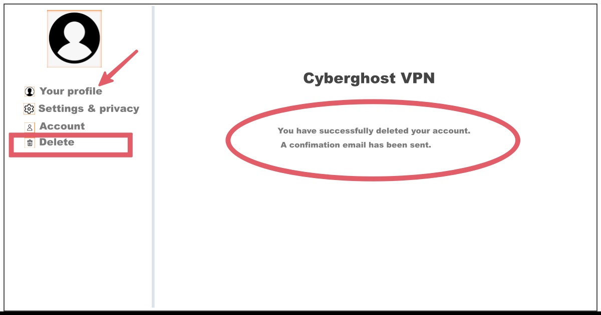 Image of How to Delete Cyberghost VPN Free Trial Account