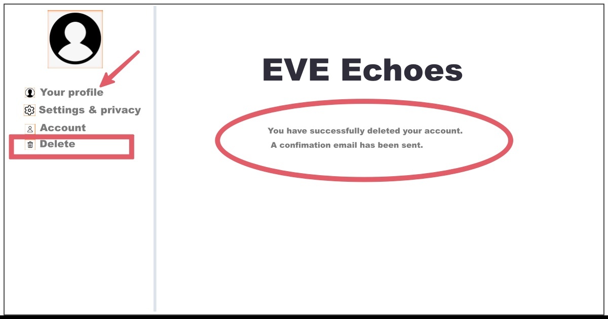Image of How to Delete EVE Echoes Account