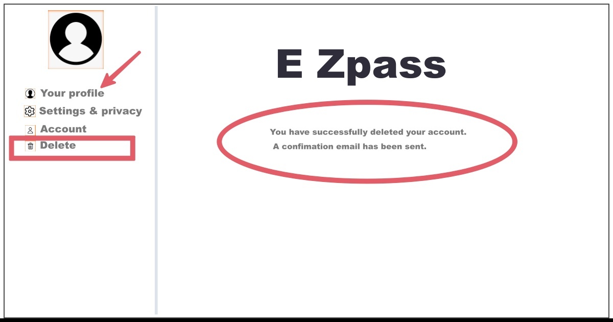 Image of How to Delete E Zpass Account