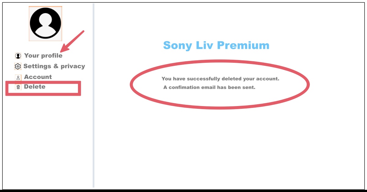 Image of How to Delete Sony Liv Premium Account Free Trial