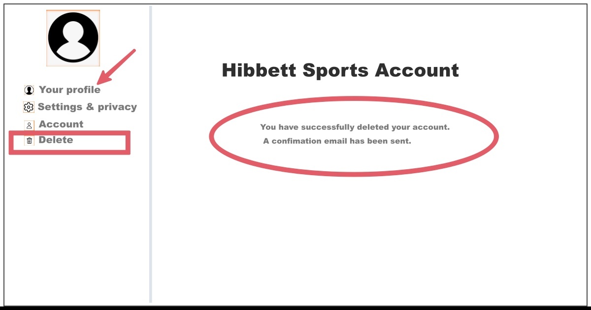How to Delete Hibbett Sports Account