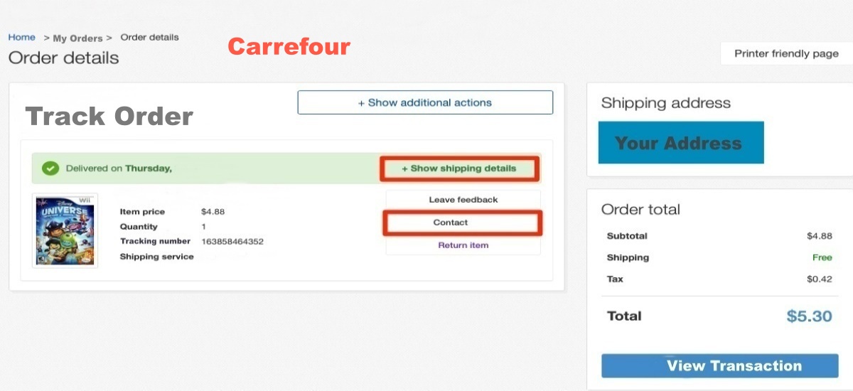 Carrefour Order