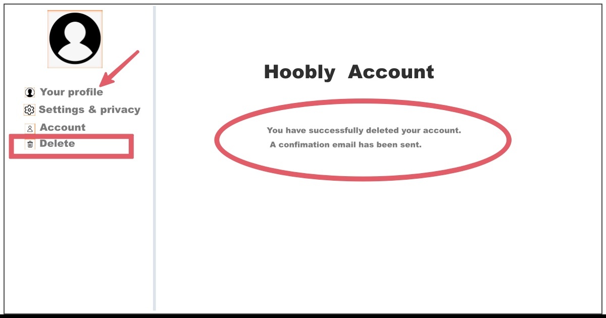 How to Delete Hoobly Account