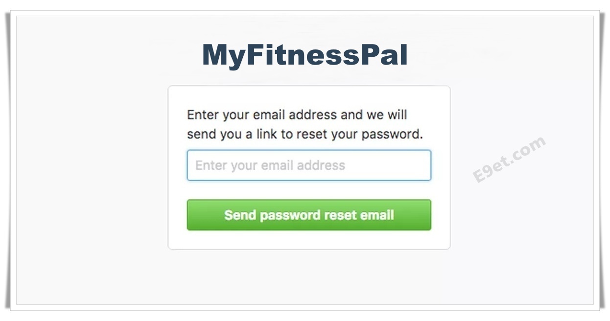How to Recover MyFitnessPal Account