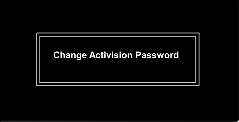 How to Change Activision Password