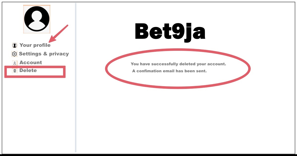 How to Delete Bet9ja Account