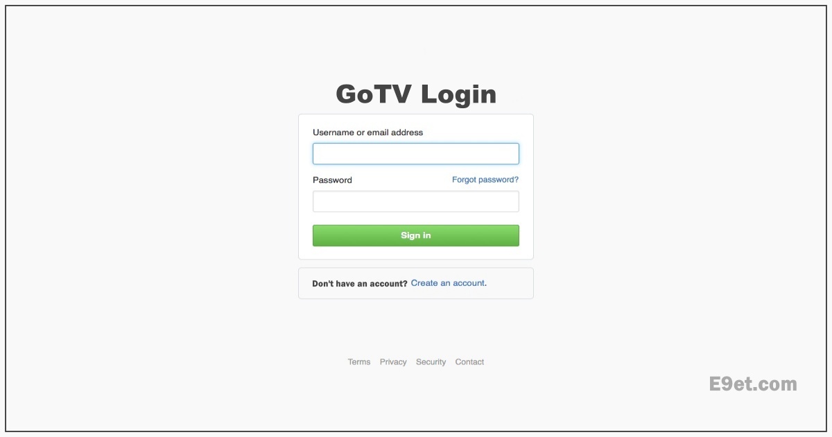 GoTV Account