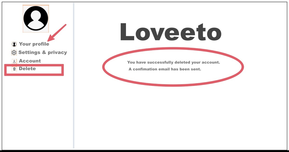 How to Delete Loveeto Account