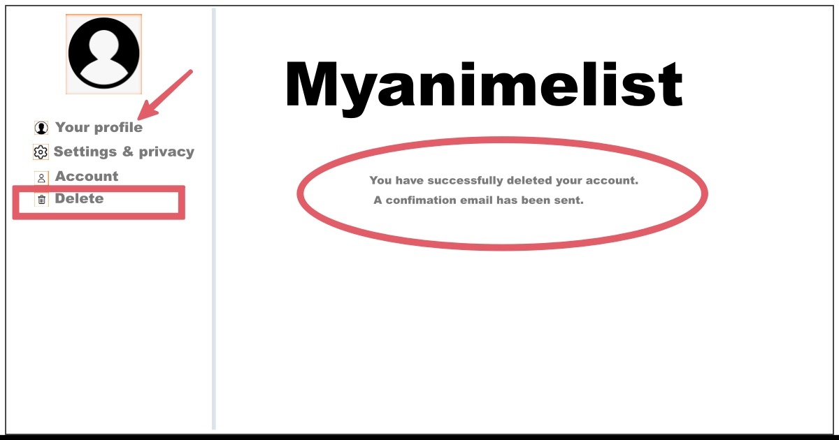 How to Delete a Myanimelist Account