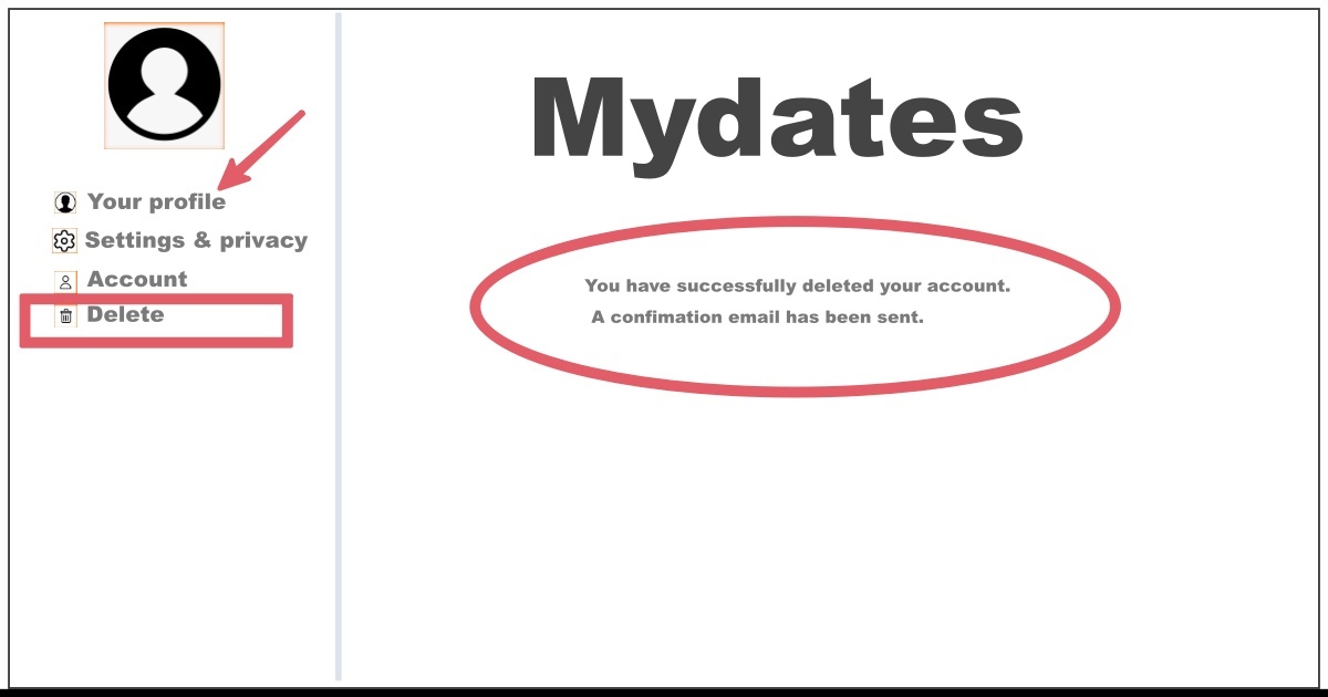 How to Delete MyDates Account