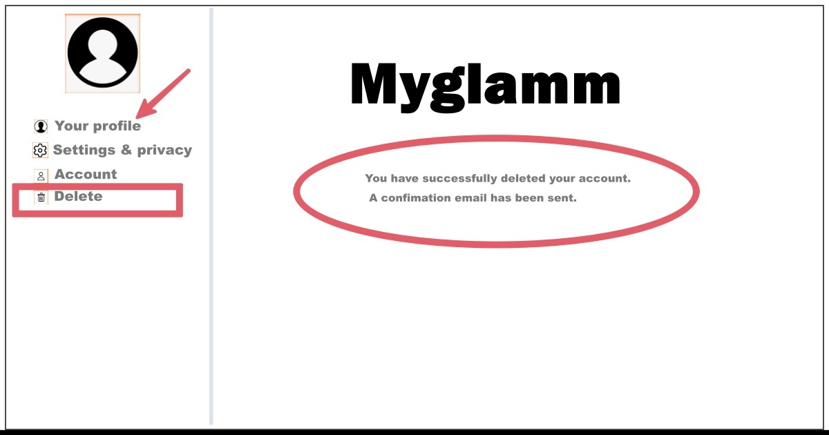 How to Delete Myglamm Account