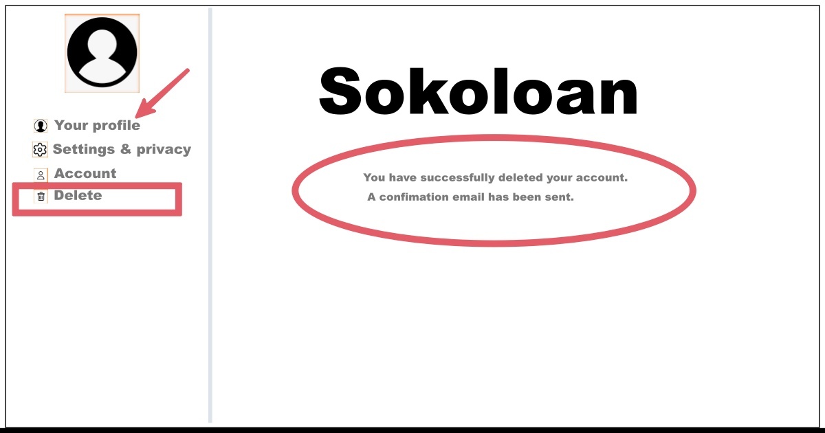 How to Delete My Sokoloan Account