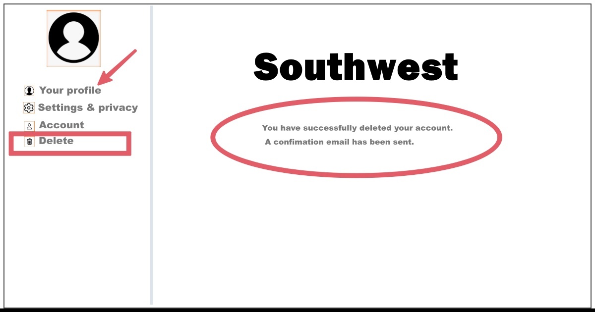 How to Delete Southwest Account