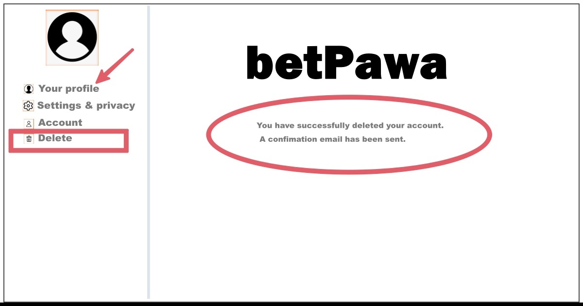 How to Delete betPawa Account