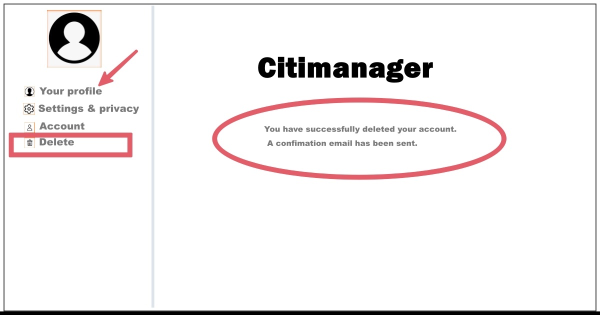 How to Delete Citimanager Account